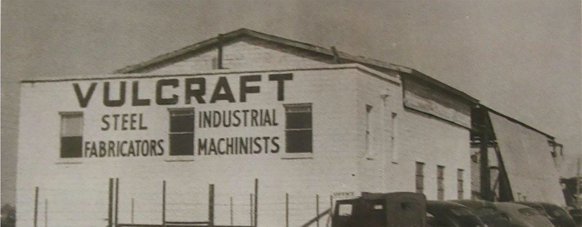 Historic photo of first Vulcraft building